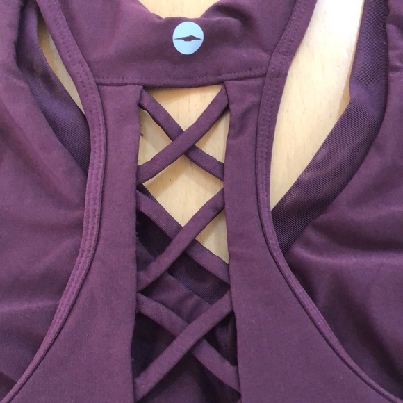 AVIA Women's Sports Bra Burgundy Size Large - Picture 4 of 6